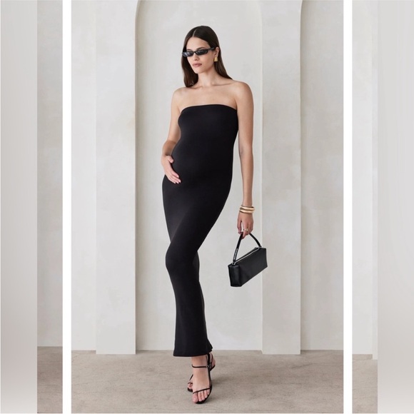 Bumpsuit Maternity Strapless Dress - Picture 1 of 6